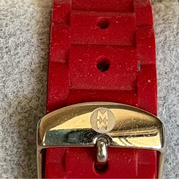 Michele Tahitian Jelly Bean Red Ladies Chronograph Watch - Picture 10 of 16